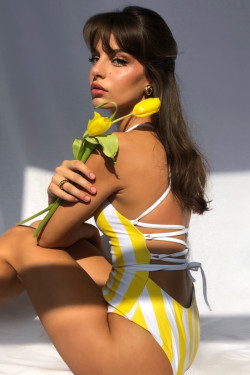 SUN FLOWER ONE PIECE YELLOW