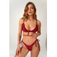 VIBING HIGH BIKINI SET BORDEAUX