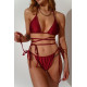 TAN LINES BIKINI SET BORDEAUX