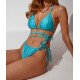 TAN LINES BIKINI SET TURQUOISE